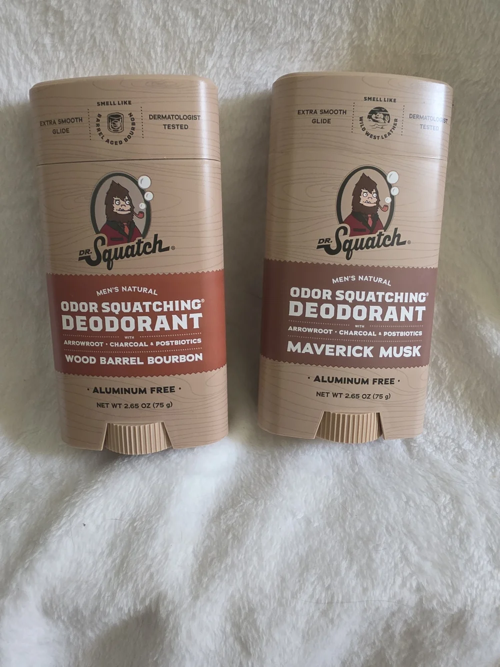 Dr. Squatch Deodorant 2-Pack (Wood Barrel Bourbon & Maveric Musk)